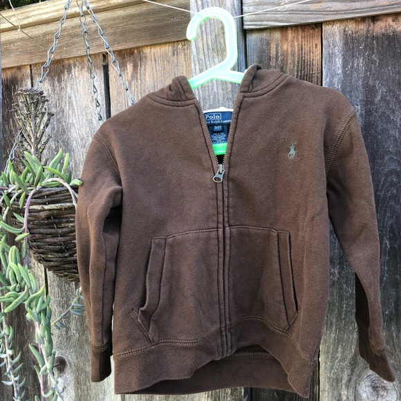 brown polo hoodie
